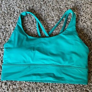 Lululemon energy longline bra medium support B-D Cup size 8